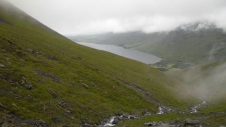 Wast Water from the hills leading to Scafell Pike